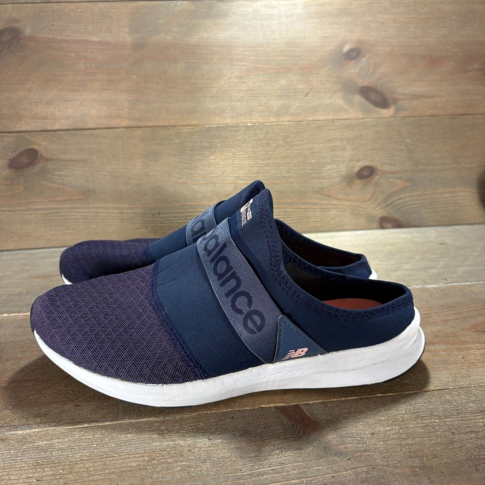 New Balance Nergize Womens size 8 shoes Navy Mesh Slip On Mule sneakers